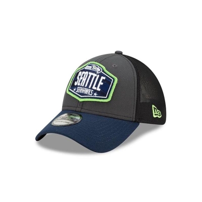 Sapca New Era Seattle Seahawks NFL NFL Draft 39THIRTY Stretch Fit - Gri